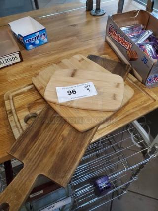 Lot of 4 Miscellaneous Cutting Boards. (4xBid)