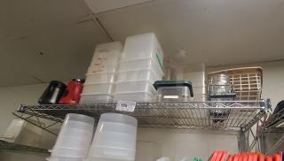 Wall Shelf. Contents on rack included.