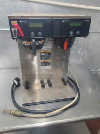 Bunn AXIOM Twin-APS Airpot System Coffee Brewer. 120/ 240V, 26A, 6100W, 3 Wire + GND, 60 Hz, 1 PH - Item #1182036