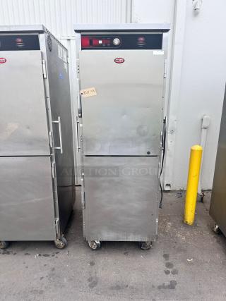 Excellent Condition Heated Cart – FWE UHST-13-OTB – 120V – Heavy-Duty Stainless Steel – Tested & Working! NSF | NY MEA Approved