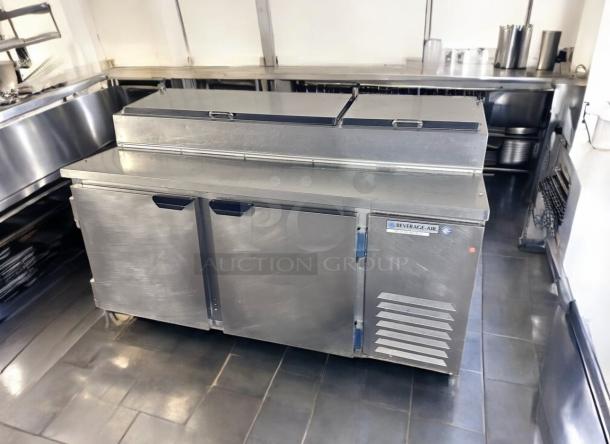 Excellent Condition Pizza Prep Table – Beverage-Air DP67 – 115V Electric – Heavy-Duty Stainless Steel – Tested & Working! - Image 2 of 11