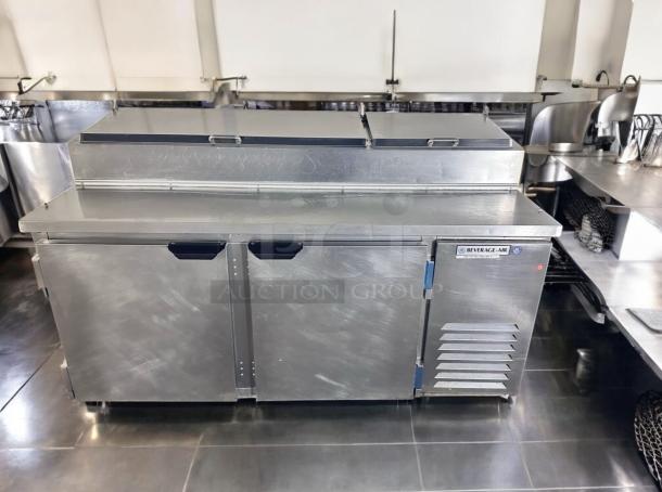 Excellent Condition Pizza Prep Table – Beverage-Air DP67 – 115V Electric – Heavy-Duty Stainless Steel – Tested & Working! - Image 3 of 11