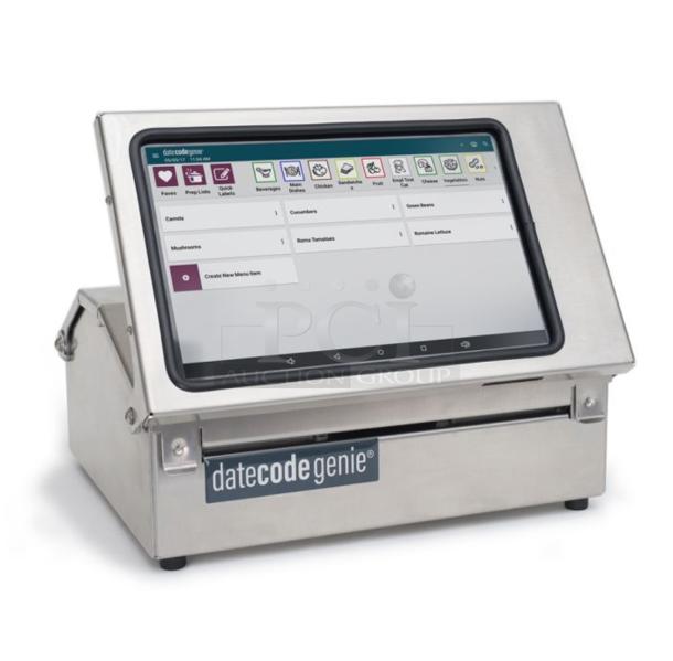 Very good Condition Labeling System – DateCode Genie DCG 2.0 – 115V Electric – Heavy-Duty Stainless Steel – Fully Tested & Working! - Image 1 of 9