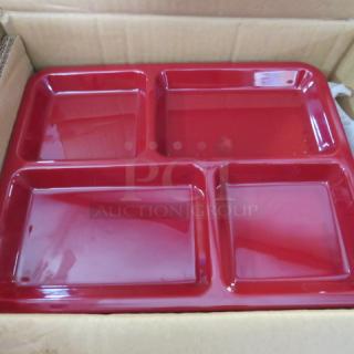 NEW Carlisle 4 Compartment Lunch Tray.  8.5X11. 12XBID