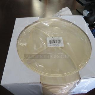 NEW Adcraft 3 Compartment Lunch Tray. 12XBID