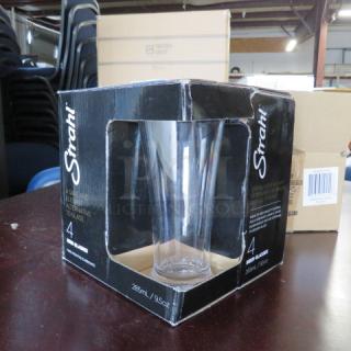 NEW 9.5oz Strahl Beer Glass. 4XBID