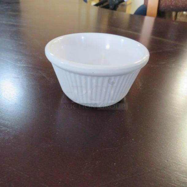 NEW 4oz Fluted White Ramekins. 12XBID. - Image 1 of 2