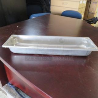 One 1/2 Size Long 4 Inch Deep Hotel Pan.