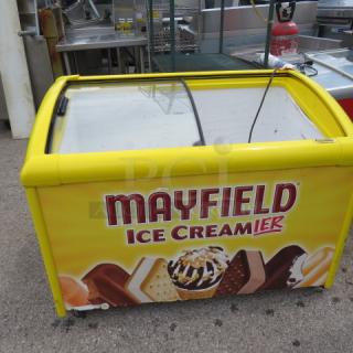 One Coldtech Merchandising Freezer On Casters. Only 1 Door. WORKING. 48X29X34