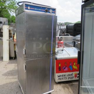 One WORKING Bevles Dutch Door Heat And Hold On Casters. Model# CA70-C732-2. 120 Volt. 24X30X71