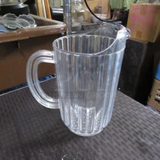 One Clear Poly Pitcher.