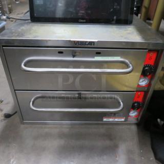 One WORKING Vulcan 2 Drawer Warmer. Model# VW2S. 120 Volt. 27X25X20. $2378.00