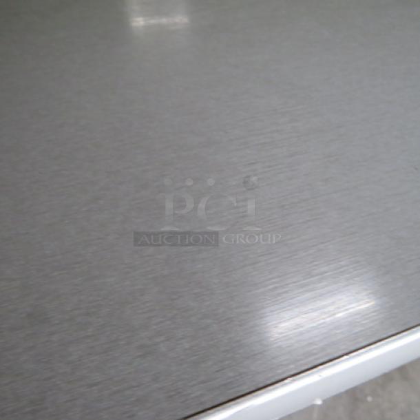 One Gray Laminate Table Top On A Bar Height Pedestal Base. 48X30X42 - Image 2 of 2