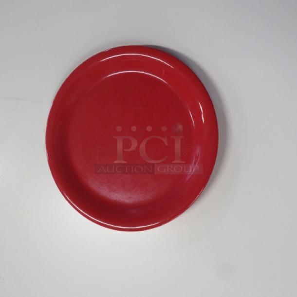 One Lot Of 25 Melamine 9 Inch Red Plates. - Image 1 of 1
