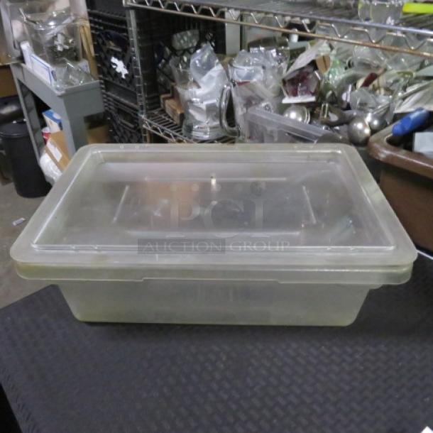 One 3.5 Gallon Food Storage Container With Lid. - Image 1 of 1