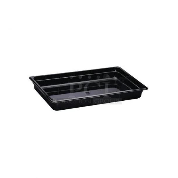 BRAND NEW! Cambro X-Pan Series Commercial Black Onyx Full-Size 2.5" Deep High Heat Food Pan! Model: 12HP771! 6X Your Bid! - Image 1 of 3