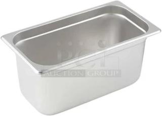 BRAND NEW! Winco Commercial Stainless Steel Third-Size 6" Deep Anti-Jamming Hotel/Steamtable Pan! Model: SPJL-306! 12X Your Bid!
