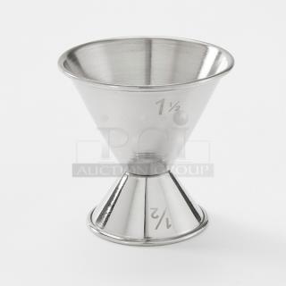 BRAND NEW! American Metalcraft Commercial Stainless Steel Dual 0.5 Oz. / 1.5 Oz. Jigger! Model: J212! 12X Your Bid!