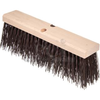 BRAND NEW! Carlisle Flo-Pac Series Commercial Heavy Duty 18" Hardwood Push Broom Head! With Brown Polypropylene Bristles! Model: 3611301801! 6X Your Bid!