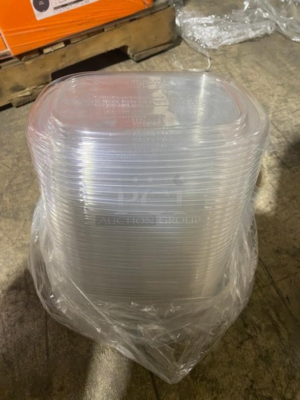 BRAND NEW! Mixed Pallet! Ingeo Pla Lid 8.8" x 6.8" Fiber Box Lids! Perfect For 20-48oz Containers!  Model CTL-CS-3! 22 X Your Bid! - Image 7 of 9