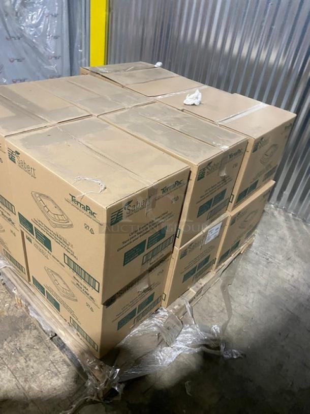 BRAND NEW! Mixed Pallet! Sabert Lid For Square Pulp Bowl!  Holds 16oz!  Model 51916F300! 14 X Your Bid! - Image 2 of 7