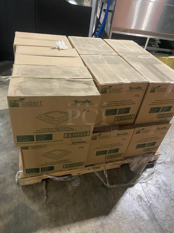 BRAND NEW! Mixed Pallet! Sabert Lid For Square Pulp Bowl!  Holds 16oz!  Model 51916F300! 14 X Your Bid! - Image 4 of 7
