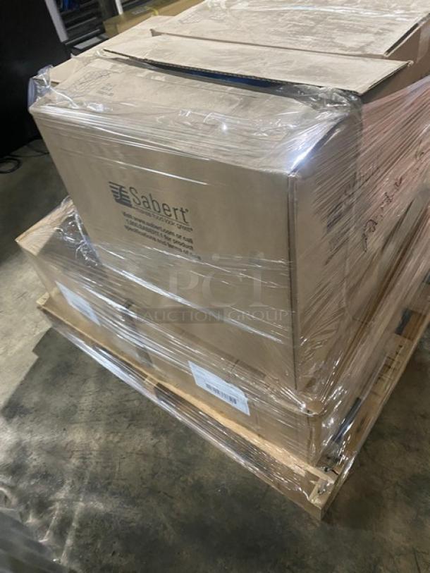 BRAND NEW! Mixed Pallet! Sabert Lid For Square Pulp Bowl!  Holds 16oz!  Model 51916F300! Steelite International Bowl 7 2/3 Earth Black! Model 6153RG102!  Sabert Clear Lid for 36 oz. Two-Compartment Medium Snack Box! 15 X Your Bid! - Image 3 of 8
