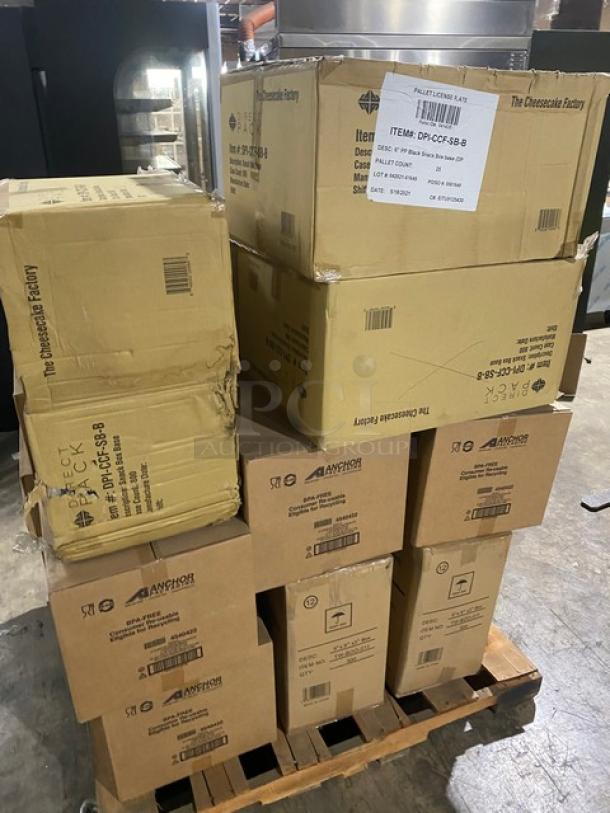 BRAND NEW! Mixed Pallet! Tellus 24oz Heavy Duty Disposable Bowls! Model 433469! MicroRaves 9″ x 6″ 2 Compartment Microwavable Container! Holds 20oz! Model M420-2!  6″ Microwavable Snack Box! Black Base! Model 846282000693! Green Wave 9x9x3-Inch Evolution White Bio Bagasse Container! With a Hinged Lid! Model TW-BOO-011!  22 X Your Bid! - Image 4 of 10
