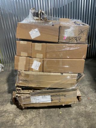 BRAND NEW! Mixed Pallet!  CP Sec Cage Only! 4 Compartment Caddy! Model 08683232! Transparent 59x29x39cm Bowls!  Half Size Long Drop In Pans! Model 08666041! Flatware Retriever! Model 0786423181! Pasta Extruder Die 3mm! Model 10298758! Serving Spoons 7 7/8"! Model M35141! All Stainless Steel Half Size 8 Cup Egg Poacher! Model U17319! Large Bin! With 3 Formed Drawers! Model SBB33F-06! Large Pillow Pack! Model HBCP0037! Steel Vac Stainless Steel Vacuum Insulated Carafe!  Model 08579270! 40 X Your Bid!