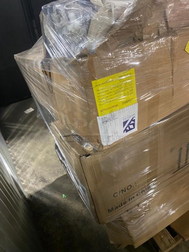 BRAND NEW! Mixed Pallet!  CP Sec Cage Only! 4 Compartment Caddy! Model 08683232! Transparent 59x29x39cm Bowls!  Half Size Long Drop In Pans! Model 08666041! Flatware Retriever! Model 0786423181! Pasta Extruder Die 3mm! Model 10298758! Serving Spoons 7 7/8"! Model M35141! All Stainless Steel Half Size 8 Cup Egg Poacher! Model U17319! Large Bin! With 3 Formed Drawers! Model SBB33F-06! Large Pillow Pack! Model HBCP0037! Steel Vac Stainless Steel Vacuum Insulated Carafe!  Model 08579270! 40 X Your Bid! - Image 3 of 12