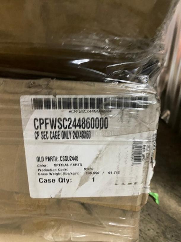 BRAND NEW! Mixed Pallet!  CP Sec Cage Only! 4 Compartment Caddy! Model 08683232! Transparent 59x29x39cm Bowls!  Half Size Long Drop In Pans! Model 08666041! Flatware Retriever! Model 0786423181! Pasta Extruder Die 3mm! Model 10298758! Serving Spoons 7 7/8"! Model M35141! All Stainless Steel Half Size 8 Cup Egg Poacher! Model U17319! Large Bin! With 3 Formed Drawers! Model SBB33F-06! Large Pillow Pack! Model HBCP0037! Steel Vac Stainless Steel Vacuum Insulated Carafe!  Model 08579270! 40 X Your Bid! - Image 11 of 12