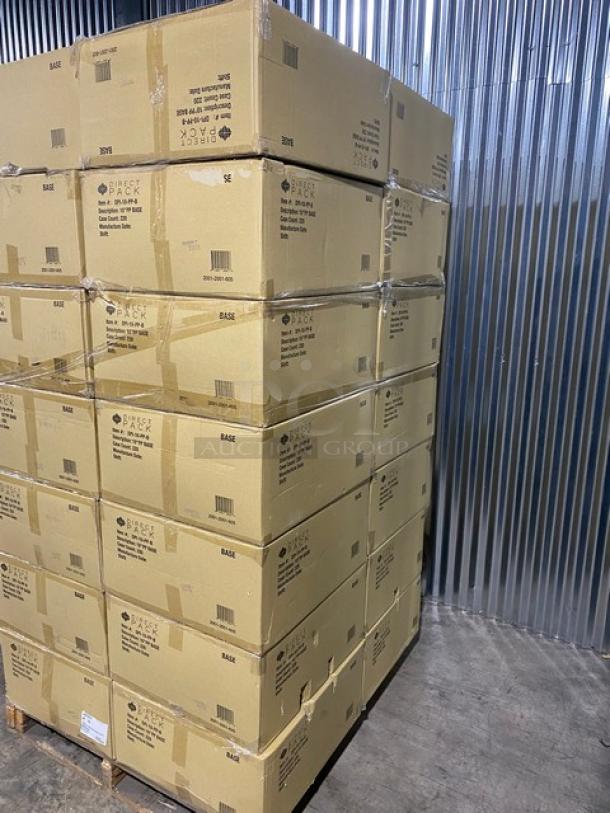 BRAND NEW! FULL PALLET! Direct Pack 10.25″ Microwavable Black Entrée Base! 220 Per Case! Model DPI-10-PP-B! 28 X Your Bid! - Image 2 of 9