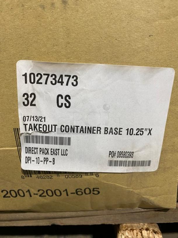 BRAND NEW! FULL PALLET! Direct Pack 10.25″ Microwavable Black Entrée Base! 220 Per Case! Model DPI-10-PP-B! 28 X Your Bid! - Image 5 of 9
