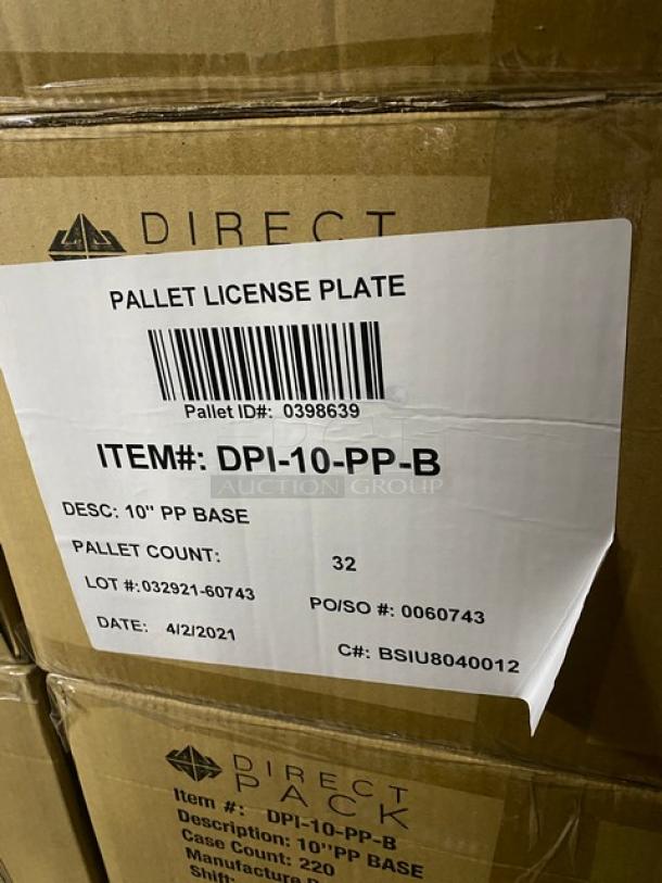BRAND NEW! FULL PALLET! Direct Pack 10.25″ Microwavable Black Entrée Base! 220 Per Case! Model DPI-10-PP-B! 28 X Your Bid! - Image 6 of 9