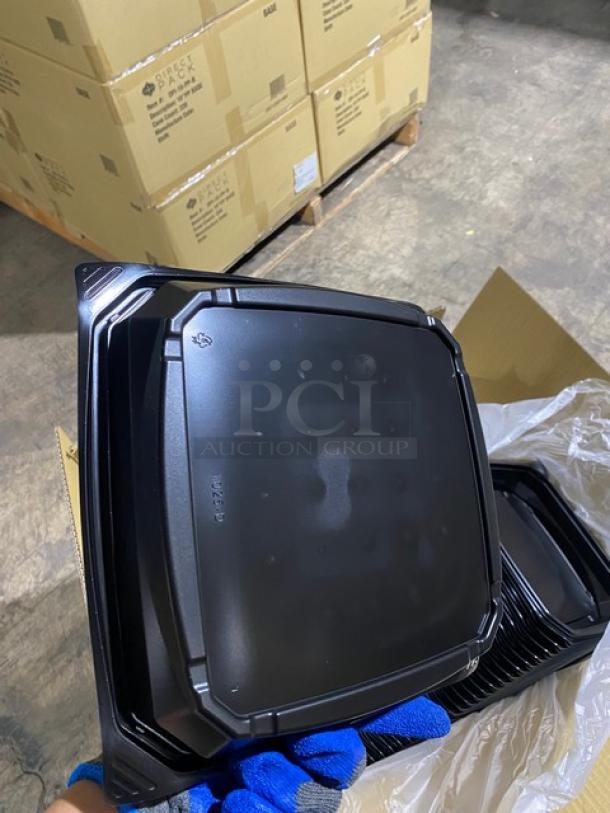 BRAND NEW! FULL PALLET! Direct Pack 10.25″ Microwavable Black Entrée Base! 220 Per Case! Model DPI-10-PP-B! 28 X Your Bid! - Image 9 of 9