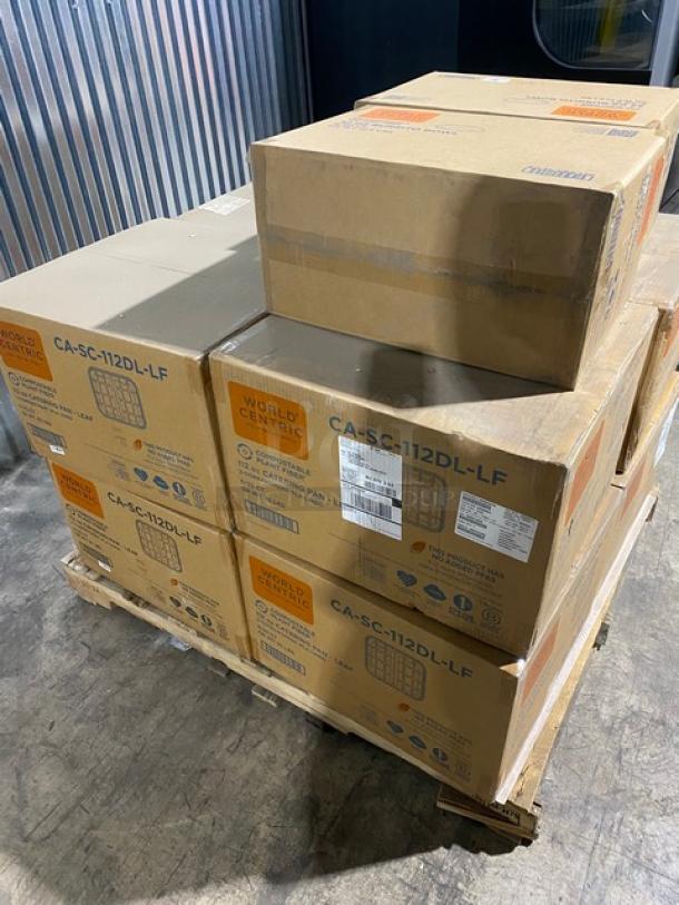 BRAND NEW! Mixed Pallet! World Centric 112oz Compostable Fiber 2-Compartment Catering Pan! Model CA-SC-112DL-LF! World Centric 32oz Compostable Fiber Burrito Bowl! Model BO-SC-UBB-LFP! 10 X Your Bid! - Image 4 of 13