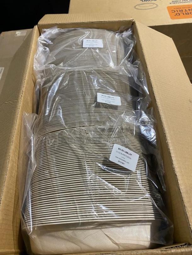 BRAND NEW! Mixed Pallet! World Centric 112oz Compostable Fiber 2-Compartment Catering Pan! Model CA-SC-112DL-LF! World Centric 32oz Compostable Fiber Burrito Bowl! Model BO-SC-UBB-LFP! 10 X Your Bid! - Image 7 of 13