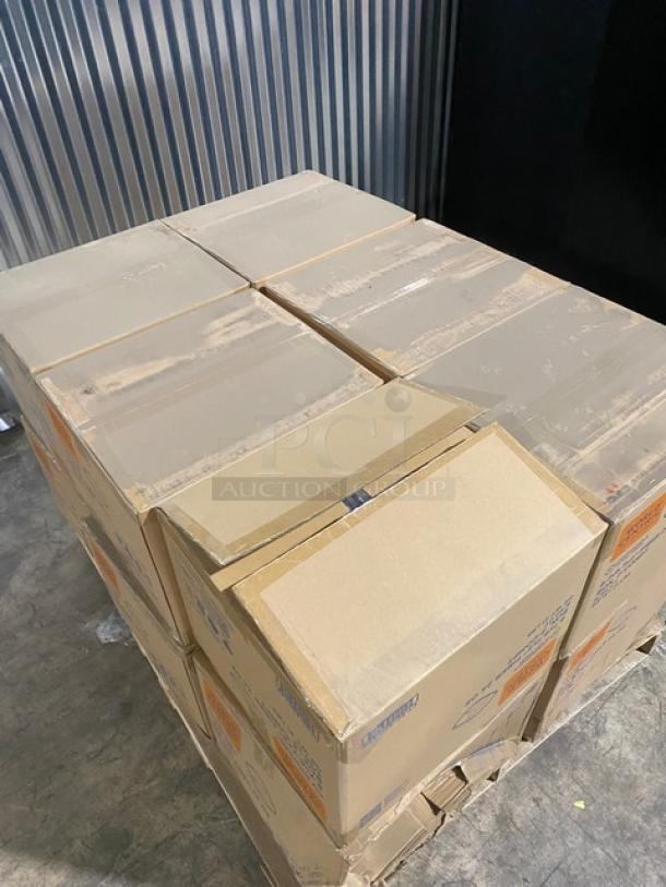 BRAND NEW! Complete Pallet! World Centric 24oz 2 Compartment Containers! Made of Compostable Plant Fiber!  8.7x6.7x2 Inches! Model CT-SC-24D-LFP! 12 X Your Bid! - Image 5 of 11