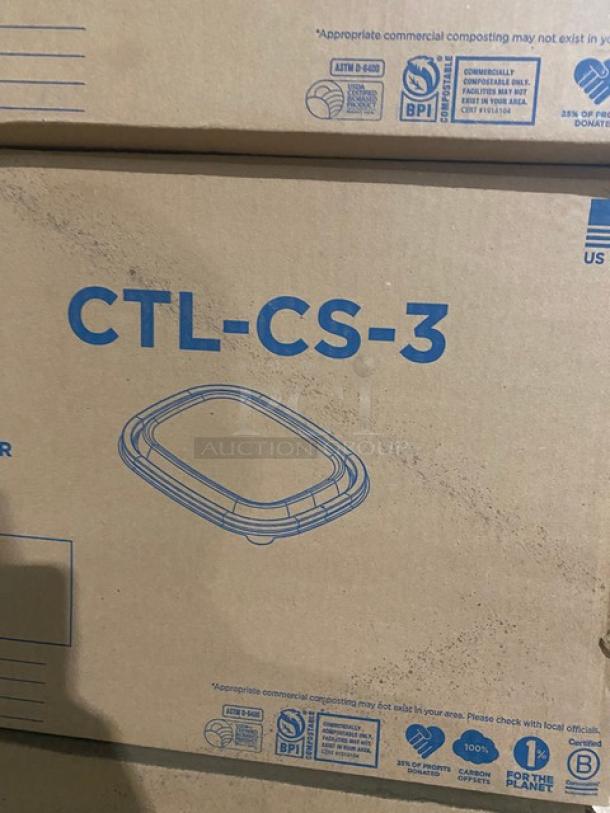 BRAND NEW! Complete Pallet! World Centric Ingeo Pla Lid 8.8" x 6.8" Fiber Box Lids! Perfect For 20-48oz Containers! Model CTL-CS-3! 22 X Your Bid! - Image 6 of 10