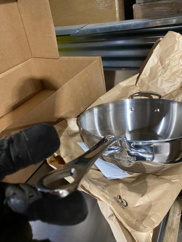 BRAND NEW! Mauviel 1830 Curved Splayed Saute Pan! Model 521228! - Image 11 of 12