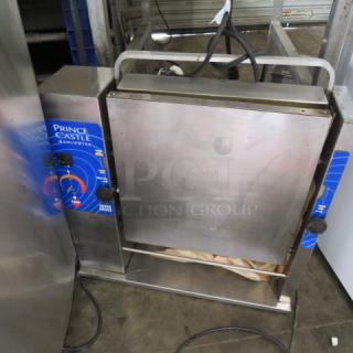 One Prince Castle Vertical Toaster. Model# 296-T55JACK. 115 Volt. 25X6.5X24