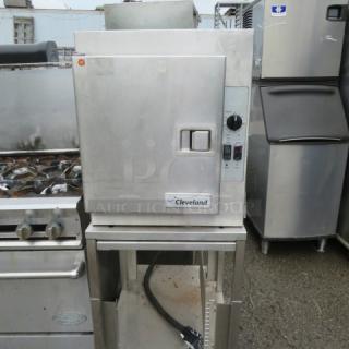 One Cleveland Steamer On A Stand. Model# 21CET16. 208 Volt 3 Phase. 21X32X59. $12,973.00