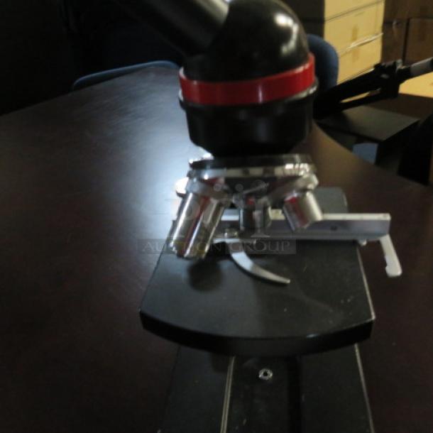 One Olympus Lumiscope Microscope. #Z65771. - Image 2 of 3