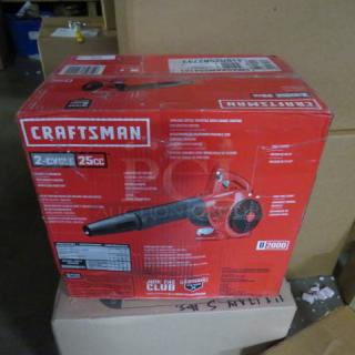 One NEW Craftsman 2 Cycle 25cc Blower. #B2000.