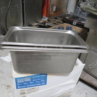 1/3 Size 6 Inch Deep Hotel Pan. 3XBID