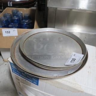 Assorted Size Pizza Pan. 5XBID. 12-14 Inch. - Item #1182485