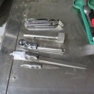 One Lot Of Assorted Utensils.