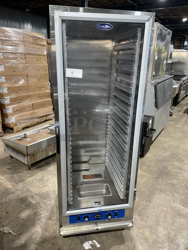 Cook Rite Commercial Stainless Steel Full-Height Single Door Insulated 18-Pan Heated Holding/Proofing Cabinet! With Built In Pan Slides! Model: ATHC-18-P SN: ATHC-18-PAUS100321091000C40638! 120V! On Casters! - Image 1 of 8