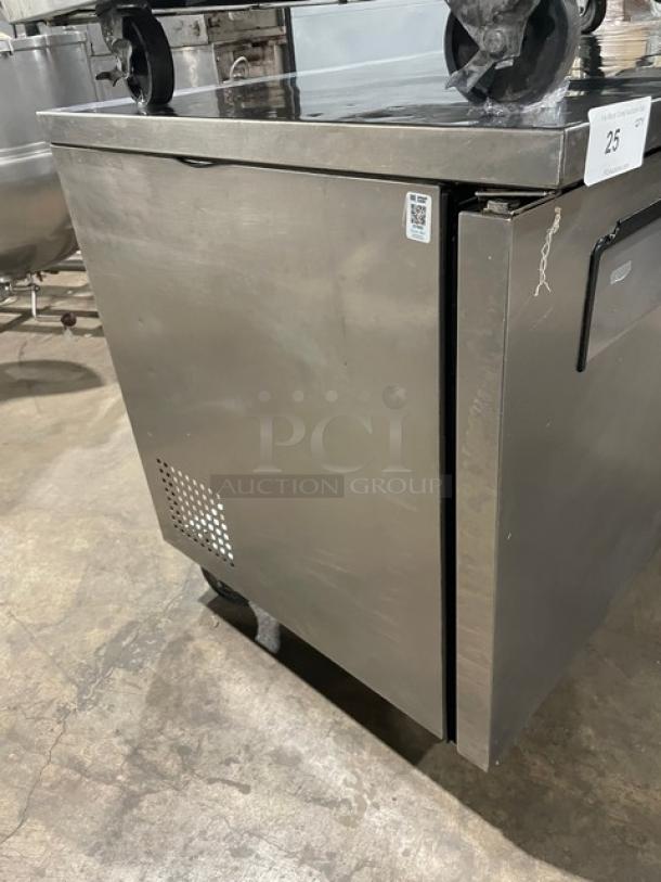 True Commercial Stainless Steel 3 Door Undercounter Worktop Refrigerator! With Poly Coated Wire Rack! Model: TUC-72 SN: 6667530! 115V 1 Phase! On Casters! - Image 2 of 8
