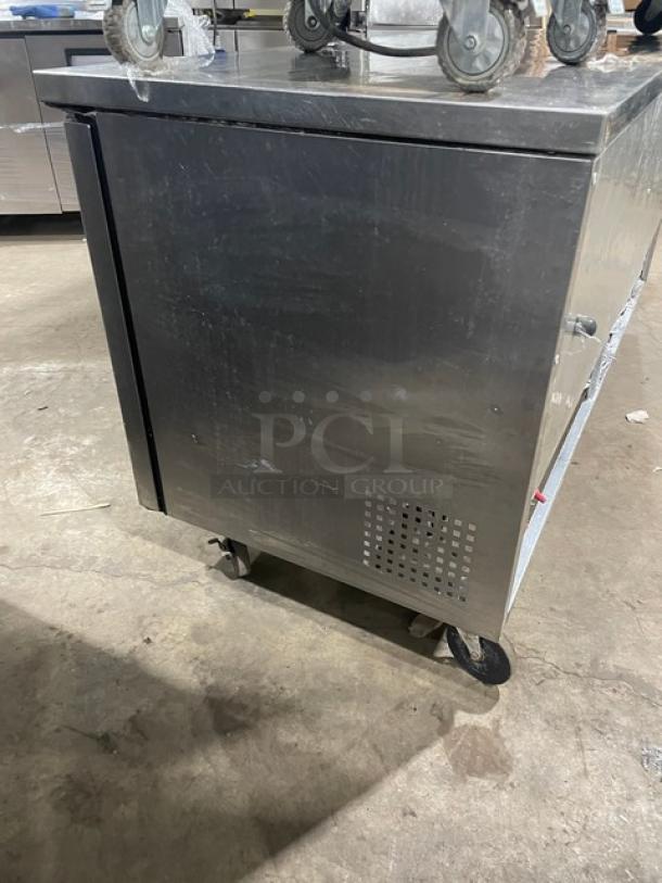 True Commercial Stainless Steel 3 Door Undercounter Worktop Refrigerator! With Poly Coated Wire Rack! Model: TUC-72 SN: 6667530! 115V 1 Phase! On Casters! - Image 3 of 8